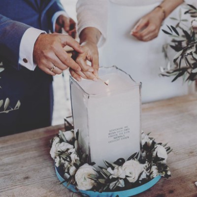 Teka Sand Hochzeitskerzen