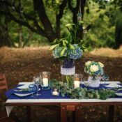 Ruhige intime Hochzeit draußen